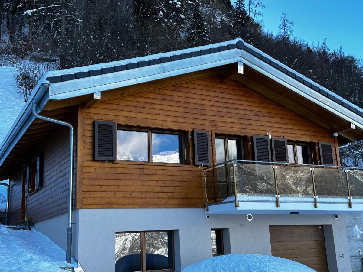 Chambres D'Hotes Les Louettes A Sapinhaut Canton Du Valais Saxon Dış mekan fotoğraf